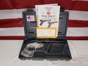 lot 60 image: Ruger MK III .22 LR Pistol Barrel ONLY w Case