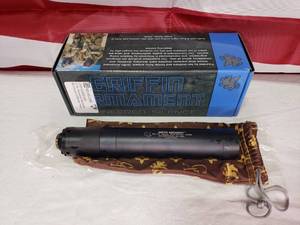 lot 102 image: WOW BRAND NEW Griffin Armament Revolution 45 .45CAL Silencer w Modular Piston