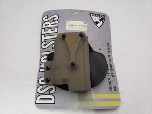 lot 309 image: D4 Glock� 17223147 TLR-78 Holster w Safariland Raddle - Right Hand - Tan