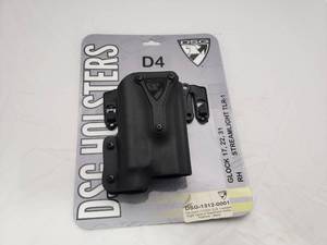lot 313 image: D4 Glock� 17223147 TLR-1 Holster w Blackhawk Strike Platform - Right Hand - Black