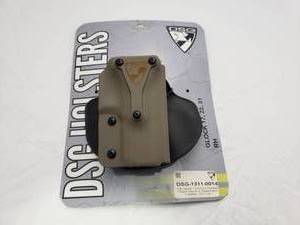 lot 318 image: D4 Glock� 17223147 Holster w Safariland Paddle - Right Hand - Tan