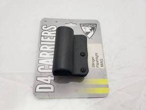 lot 319 image: D4 OWB Kydex Stinger Flashlight Carrier - Black