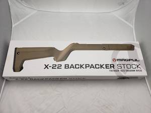 lot 346 image: MAGPUL Hunter X22 Backpacker Ruger 1022 Takedown Stock   Dark Earth