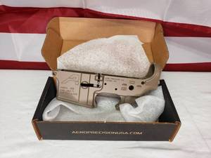 lot 96 image: NEW Aero Precision X15 AR15 Stripped Lower Receiver Gen2 - Flat Dark Earth