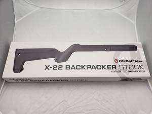 lot 341 image: MAGPUL Hunter X22 Backpacker Ruger 1022 Takedown Stock   Stealth Grey