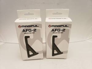 lot 602 image: MAGPUL Angled Fore Grip 2 AFG2   Olive Drab Green - QUANTITY 2 - BID IS TIMES THE QUANTITY