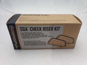 lot 733 image: MAGPUL SGA High Cheek Riser Kit .50inch & .75inch   Stealth Grey