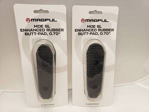 lot 502 image: MAGPUL MOE SL Enhanced Rubber Buttpad 0.70inch - QUANTITY 2 - BID IS TIMES THE QUANTITY