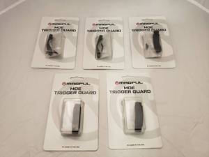 lot 664 image: MAGPUL MOE Enhanced Polymer Trigger Guard   Olive Drab Green - QUANTITY 5 - BID IS TIMES THE QUANTITY