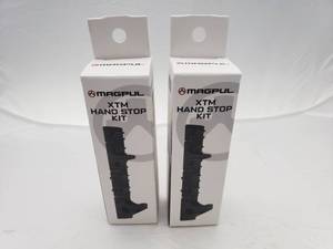 lot 870 image: MAGPUL XTM Hand Stop Kit   Black - QUANTITY 2 - BID IS TIMES THE QUANTITY