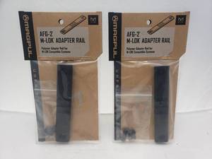 lot 1340 image: MAGPUL M LOK AFG 2 Adapter Rail - QUANTITY 2 - BID IS TIMES THE QUANTITY