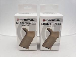lot 1568 image: MAGPUL MIAD Gen 1.1 Grip Kit for 7.62 Receivers   Dark Earth - QUANTITY 2 - BID IS TIMES THE QUANTITY