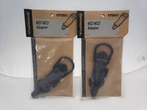 lot 1648 image: MAGPUL MS1 MS3 Single Point Paraclip Adapter   Stealth Grey - QUANTITY 2 - BID IS TIMES THE QUANTITY