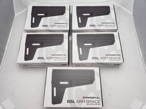 lot 1047 image: Magpul BSL Arm Brace Milspec   Black - QUANTITY 5 - BID IS TIMES THE QUANTITY