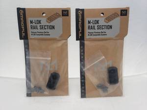 lot 1378 image: MAGPUL M LOK 3 Slot Polymer Rail Section - QUANTITY 2 - BID IS TIMES THE QUANTITY