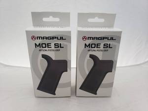 lot 1505 image: MAGPUL MOE SL Grip   Black - QUANTITY 2 - BID IS TIMES THE QUANTITY