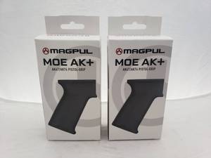 lot 1542 image: MAGPUL MOE AK Pistol Grip for AK 4774   Black - QUANTITY 2 - BID IS TIMES THE QUANTITY