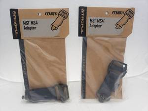 lot 1611 image: MAGPUL MS1 MS4 Single Point Dual QD Adapter   Stealth Grey - QUANTITY 2 - BID IS TIMES THE QUANTITY