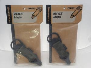 lot 1657 image: MAGPUL MS1 MS3 Single Point Paraclip Adapter   Ranger Green - QUANTITY 2 - BID IS TIMES THE QUANTITY