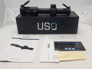 lot 196 image: US Optics 1 8x24mm FFP w Illuminated JNG MIL Reticle