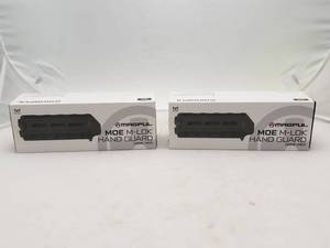 lot 676 image: MAGPUL MOE M LOK Carbine Length Handguards   Olive Drab Green - QUANTITY 2 - BID IS TIMES THE QUANTITY