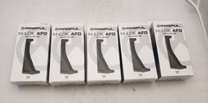lot 1301 image: MAGPUL MOE M LOK Angled Fore Grip AFG   Olive Drab Green - QUANTITY 5 - BID IS TIMES THE QUANTITY