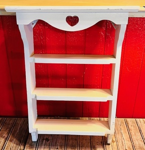 lot 56 image: White Wall-Hanging Curio Shelf