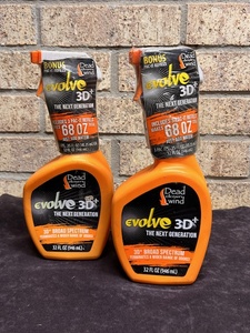 lot 61 image: Two (2) Bottles of Evolve 3D Concentrated Broad Spectrum Scent Terminator - Makes 68 oz. Each