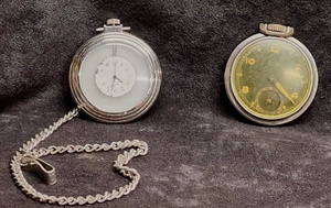 lot 59 image: Two (2) Vintage Pocket Watches - Including Westclox Pocket Ben