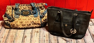 lot 104 image: Two (2) Michael Kors Purses&nbsp-&nbspAuthenticity Unknown