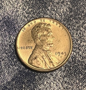 lot 143 image: 1943 S Steel Penny W Rim Rolled L Error