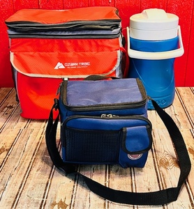 lot 146 image: Two (2) Coolers &amp Igloo Water Jug