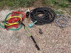 lot 149 image: Home &amp Garden Hose Lot - Including Heavy Duty Craftsman Hose &amp 36 9-Pattern Flexible Wand
