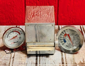 lot 181 image: Meat Thermometer, Hot Holding Thermometer, &amp Restaurant Toothpick Dispenser