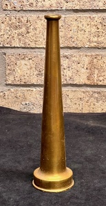 lot 251 image: AntiqueVintage Powhatan NH Brass Fire Hose Nozzle - Length 10 - 12 Tip Opening&nbsp