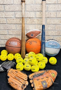 lot 291 image: Huge Lot of Sporting Goods for the Three Major Sports