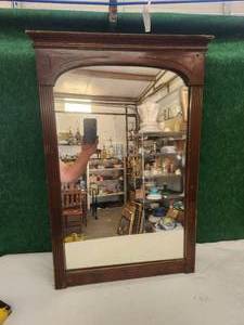 lot 133 image: 21.5 by 32.5 vintage wall mirror