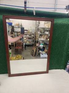 lot 137 image: 24 by 32 handing wall mirror