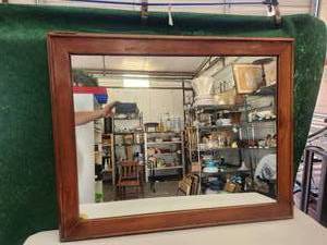 lot 138 image: 31 by 49 hanging wall mirror