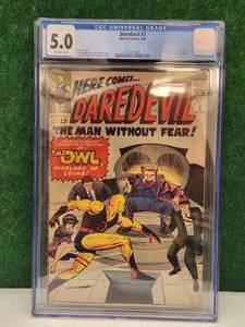 lot 2 image: 1964 Daredevil #3 - Marvel Comics - CGC graded 5.0