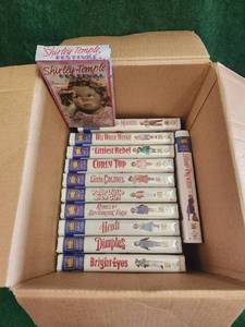 lot 86 image: Selection of Shirley Temple collectible VHS movies