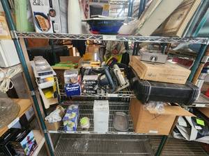 lot 211 image: Shelf lot - tools and hardware
