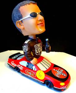 lot 5 image: RARE 2002 ARBYS  COCA COLA NASCAR BOBBLEHEAD - DALE JARRETT $$