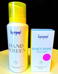 lot 14 image: NEW - Supergoop HAND SCREEN SPF 40 & DAILY DOSE VITAMIN C