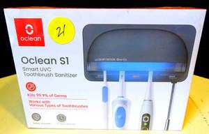 lot 21 image: NEWSEALED - Oclean S1 Smart UVC Toothbrush Sanitizer
