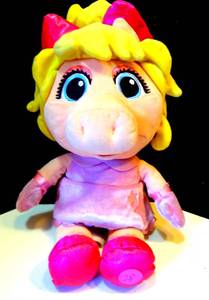 lot 28 image: COLLECTIBLE - Disney Miss Piggy Muppet Babies Plush 12