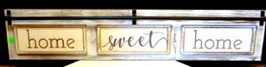 lot 56 image: NICE HOME SWEET HOME WALL DISPLAY - 30  WIDE