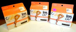 lot 60 image: NEW LOT OF 3 - Leggs To Go Ultra Sheer Pantyhose - Large - Coffee