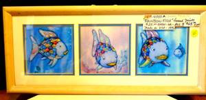 lot 65 image: NICE Rainbow Fish Pane by Marcus Pfister - 21 X 9.5
