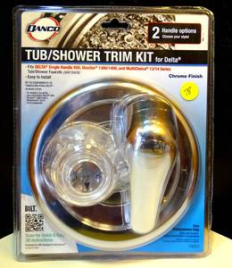 lot 78 image: NEWSEALED - DANCO TUB HANDLE (2 STYLES) TRIM KIT FOR DELCO